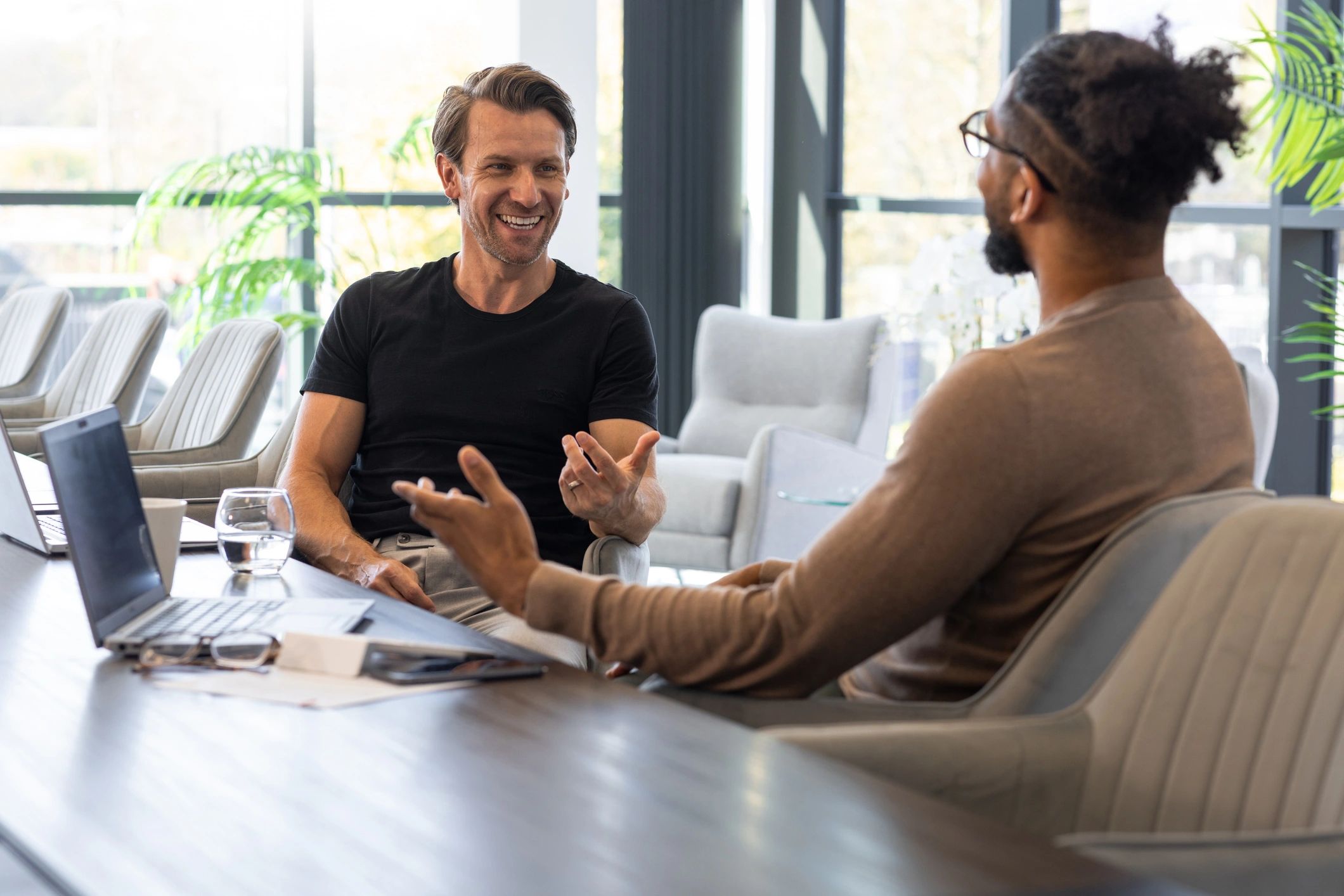 Professional consultation meeting representing trusted guidance for veterans