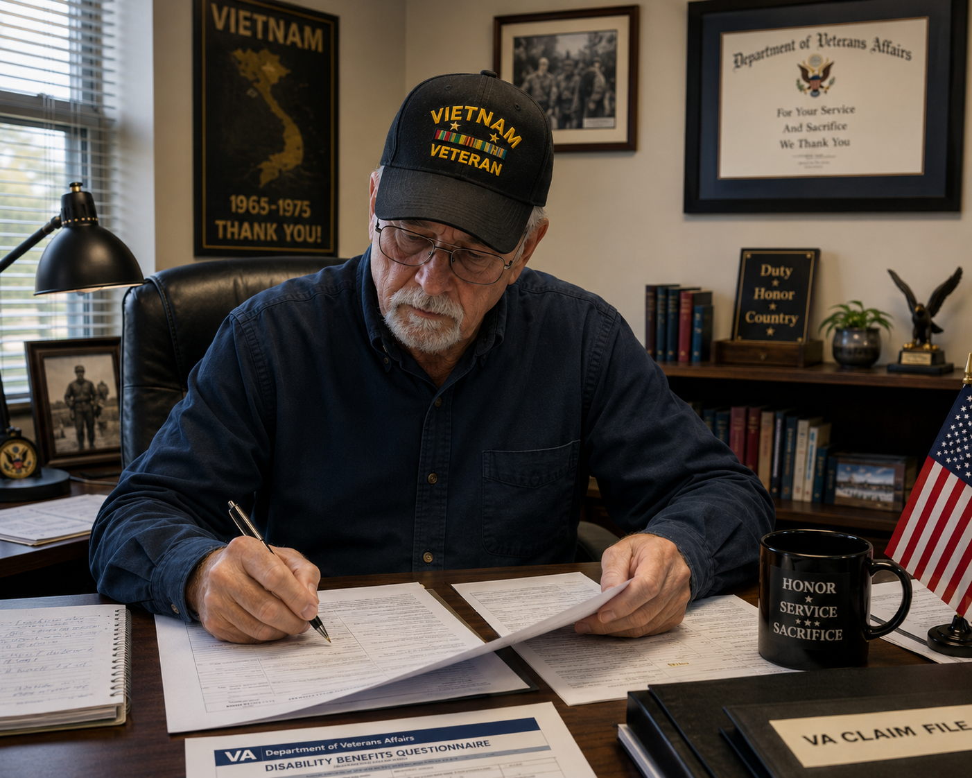 Royce Eisenhauer at desk
